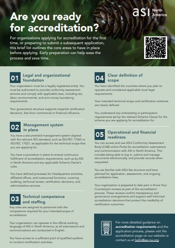 Accreditation checklist preview